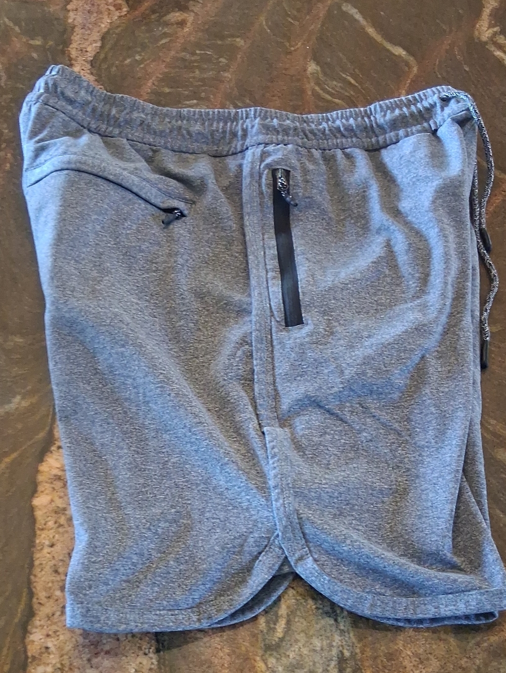 Rip Curl Men's Heather Gray Athletic Drawstring Shorts